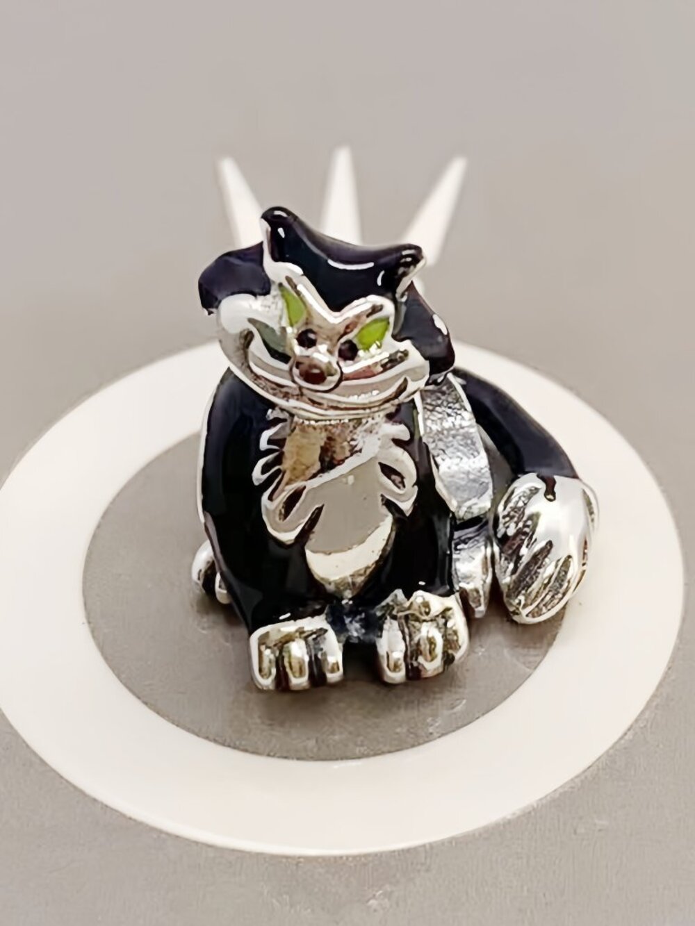 Pandora Disney Lucifer Cat Charm S925 Silver Cinderella Villain Bead
